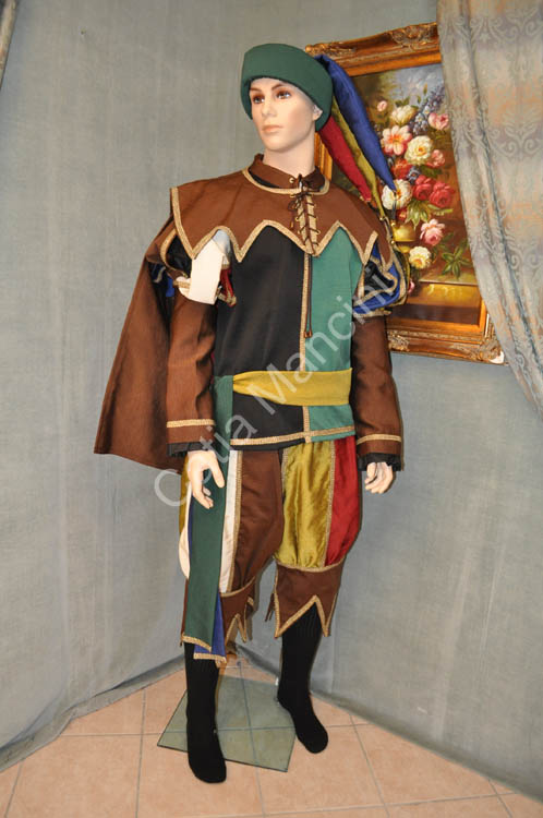 Costume da giullare malvagio per adulto